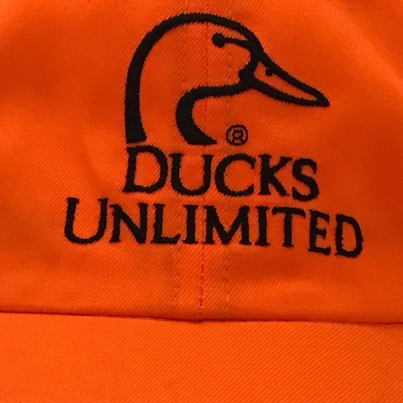 Outdoor Cap for Ducks Unlimited Adjustable Orange Hunting Cap - Picture 12 of 12